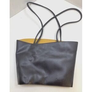 Cleo & Patek Paris Leather Black And Gold Asymmetrical Structured Shoulder Bag